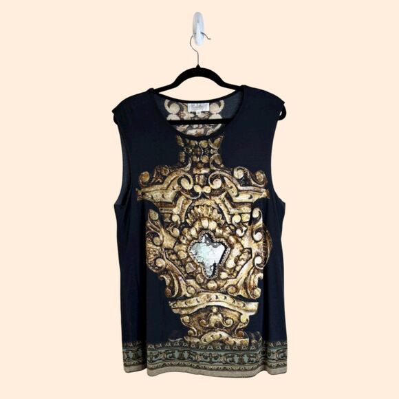 Camilla Crystal Embellished Printed Top - Picture 1 of 7